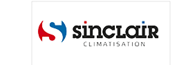 Sinclair Climatisation | Logo et marque officielle Logo Sinclair Climatisation. S stylisé rouge et bleu, à côté du nom "sinclair" et du sous-titre "CLIMATISATION".